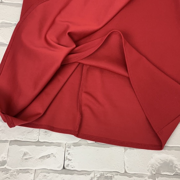 Lulus V neck Tank Style Layered Dress Mini Size Medium New NWT Brick red - Picture 4 of 12